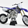 Newray Die Cast Model Yamaha YZ450F 2017, Blue And White, Scale 1:6