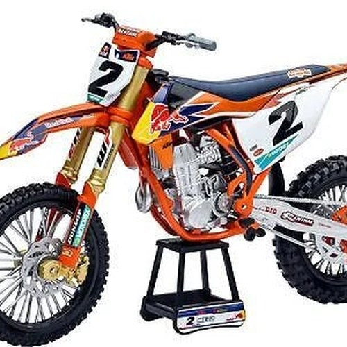 Newray Die Cast Model Red Bull KTM 450 SX-F Cooper Webb #2 Scale 1:10