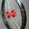 21x1.60 CC Front Wheel Black Rim, Red Hub Honda CR125/250 2002-2007