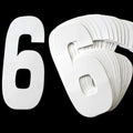 White 8"/20cm 6/9. PACK/25