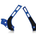 Acerbis X-Grip Frame Guards Blue/Black #2464741034 for Yamaha YZ125/YZ250/YZ250X