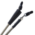 Venhill Rear Brake Hose SILVER/BLK, Husq TE310 09-12, TE450 06-10, TE510 06-10