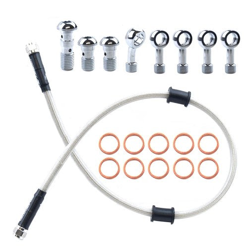 Venhill 2pcs, Front Brake Hose Kit Honda CBR600RR 2003-2004