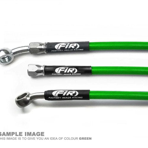 Fir Front Brake Hose GREEN/BLK Suzuki RM-Z250 2004-2006