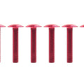 5x25 Anodized Red Alloy Button Head Screw, Pk6