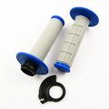 Fir GREY/BLUE Soft Half Waffle Lock ON Grip Set 2T Husqvarna TE125-300 2014-2016