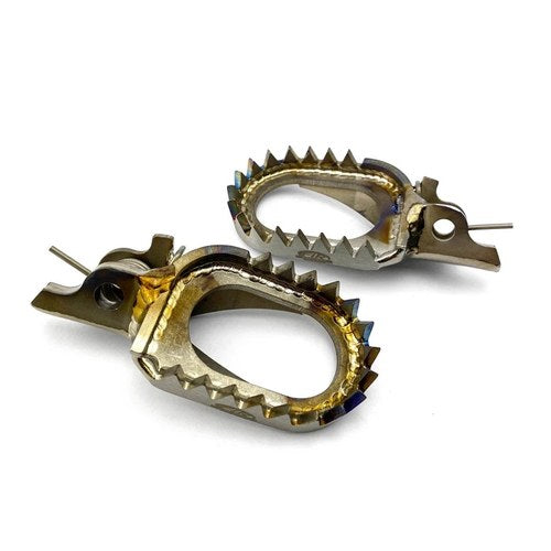 Titanium Foot Pegs Honda Crf 450L 19-20, 450R 02-24, 450RX 17-24, 450X 05-17