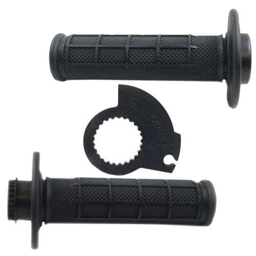 Fir Black Soft Half Waffle Lock ON Grip Set Suzuki RM125 96-08, RM250 96-08