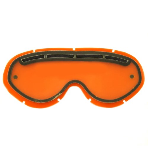 Hybrid Tear Off Vented Orange Lens, Anti Fog, Anti Scratch