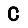 Number Plate Digits Big C Each