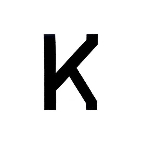 Number Plate Digits K Each