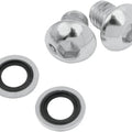 James Fork Drain Screw Kit Chrome #JGI-45858-77-K Harley Davidson