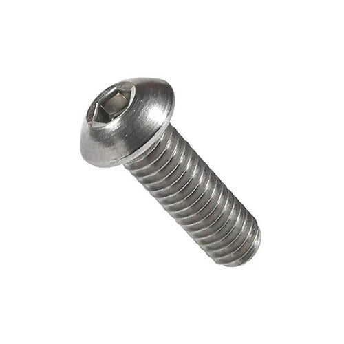 Stainless Steel Button Head Allen Bolt, M6x12