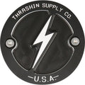 Thrashin Supply Co. Dished Points Cover Black #TSC-3027-4 Harley Davidson