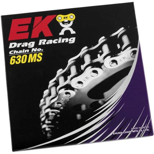 EK 630 MS Series Drag Racing Chain 130 Links Chrome