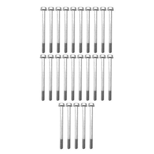 M6 x 80mm Flange Bolt, Pack OF 25, 10mm Hex