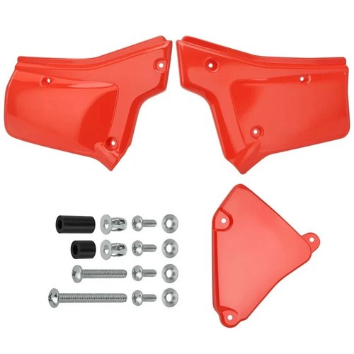 Red Side Panels Left & Right Covers Honda XR200R 1984-2003, XR250R 1984-1985