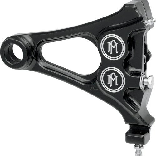 Performance Machine 4-Piston Caliper & Bracket Rear Contrast Cut #1256-0077-BM