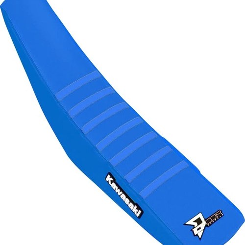 Dcor Ribbed Seat Cover Retro Light Blue #30-20-485 for Kawasaki