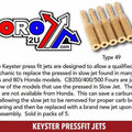 45 Slow Jet Keyster Type 49 18-5919