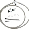 DS Braided Brake Line Kit Front +2" Harley Davidson Softail/Dyna #143711
