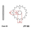 JT Front Sprocket 530 17T Yamaha XS650/XS650S Heritage Special/TX750/TX650