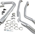 Cobra True Dual Header Pipes Chrome #6257 Harley Davidson