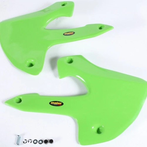 Maier Radiator Air Scoops Green #578513 Kawasaki KLX300R 1997-2002