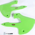 Maier Radiator Air Scoops Green #578513 Kawasaki KLX300R 1997-2002