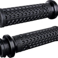 Odi Vans V-Twin Full Waffle Lock-On Grips 1" Black/Black Clamp Indian Tbw