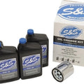 S&S Oil Change Kit With Chrome Filter #153969 Harley Davidson