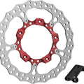 Arlen Ness Big Brake 14" Jagged Floating Brake Rotor Front Right Red #300-007