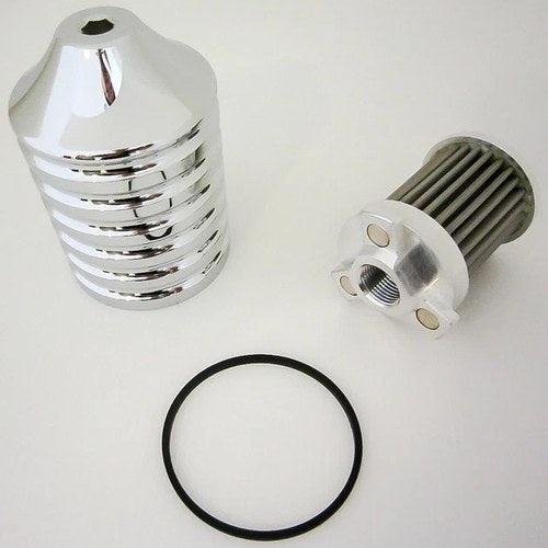 HardDrive Billet Reusable Oil Filter Chrome #EM-0018 Harley Davidson