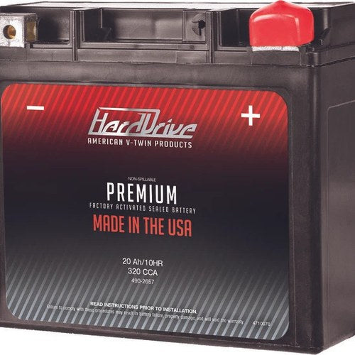 HardDrive Premium Battery #HRDM72RGH Harley Davidson