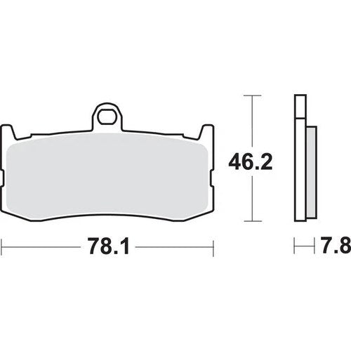 Sbs DC Dual Carbon Race Brake Pads Front Triumph Daytona 675 2009-2015