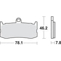 Sbs DC Dual Carbon Race Brake Pads Front Triumph Daytona 675 2009-2015