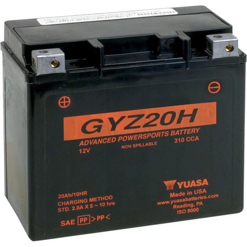 Yuasa Gyz High Performance Maintenance Free Battery GYZ20H Harley Davidson