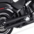 Vance & Hines Pcx Twin Slash Dual Slip-On Mufflers Black Harley Davidson FatBoy