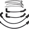 Drag Specialties Braided Spark Plug Wire Kit Black #264596 Harley Davidson
