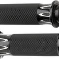 Arlen Ness Deep Cut Fusion Grips Black #07-319 Harley Davidson