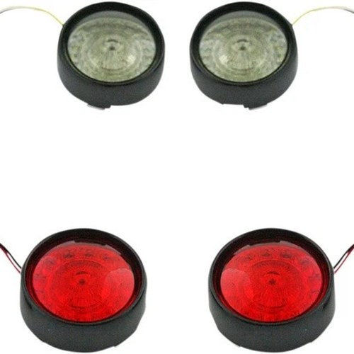 Custom Dynamics ProBEAM Bullet Bezel Turn Signal Inserts Black #PB-BCM2-BB-B