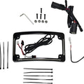 Custom Dynamics LED R/T/B Radius License Plate Frame Black #TF05-BCM4-B