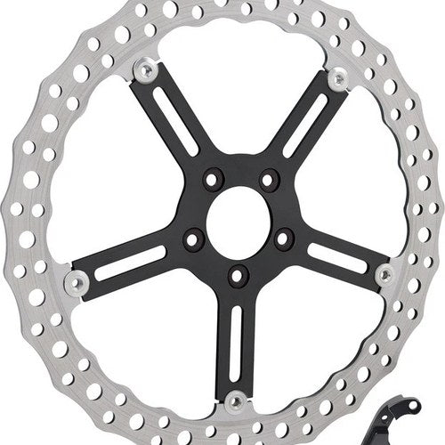 Arlen Ness Big Brake Jagged Floating Rotor Kit 15" Front Right Silver #300-042