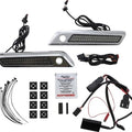 Custom Dynamics LED Saddlebag Dual Color Latch Lights Chrome Smoke #CD-SBL-DC-SC