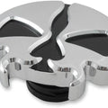 Drag Specialties Split Skull Gas Cap Non-Vented Chrome Harley Davidson