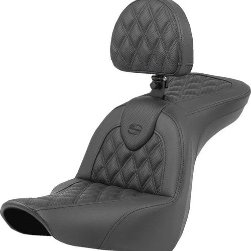 Saddlemen RoadSofa LS Seat With Backrest #284675 Harley Davidson