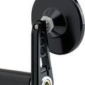 Joker Machine Bar End Mirror Round/Straight Stem 3.25" Black