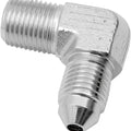 DS AN-3 Male x 1/8" Npt Male Union 90 Degree Chrome