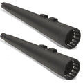 Bassani 4" Dnt Megaphone Mufflers Black #1F57DNT5B Harley Davidson