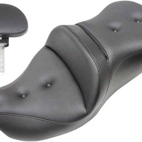 Saddlemen RoadSofa PT Seat With Backrest #284037 Harley Davidson
